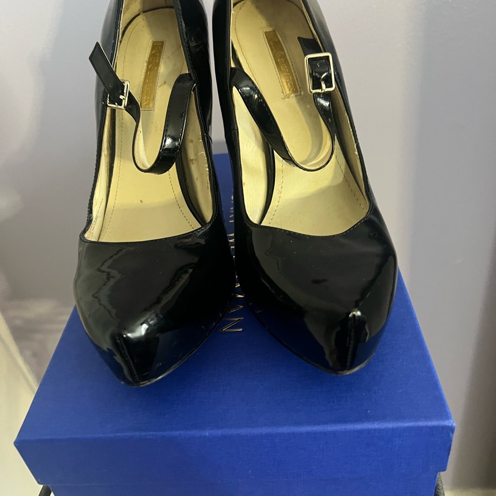 BCBGeneration Black Patent Leather Heels